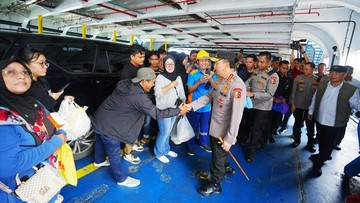 Kapolri Tinjau Pelabuhan Bakauheni, Pastikan Arus Balik Lancar