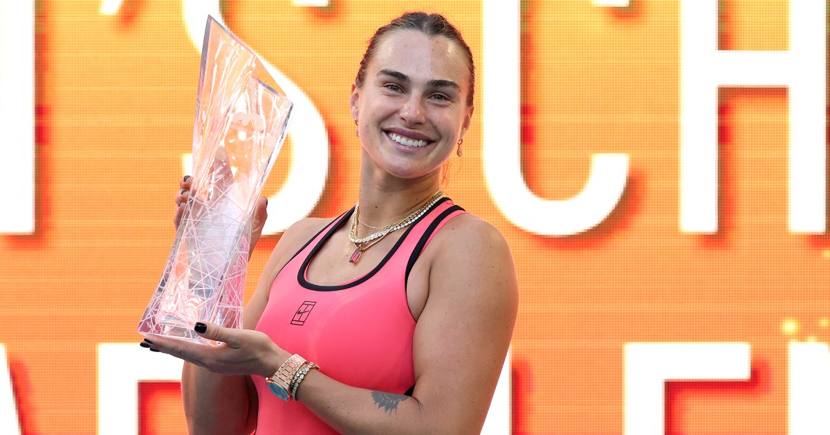 Tenis: Sabalenka menenggelamkan Gauff untuk memenangkan gelar Miami Terbuka kedua berturut-turut