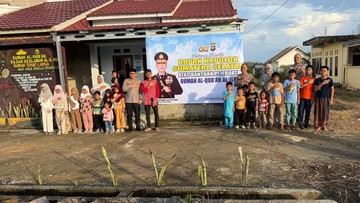 Kapolda Sumsel Serahkan Sumur Bor dan Bangun Rumah Al-Qur'an di OKU Timur