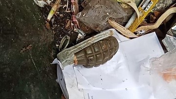 Petugas Kebersihan Temukan Granat Aktif di Tong Sampah BPN Makassar