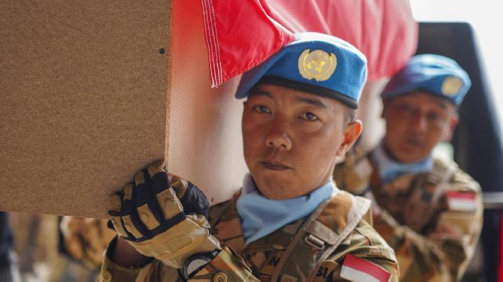 UNIFIL Lepas Tiga Prajurit TNI yang Gugur di Libanon