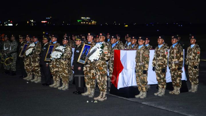 Pemulangan 3 Jenazah Prajurit TNI yang Gugur di Libanon