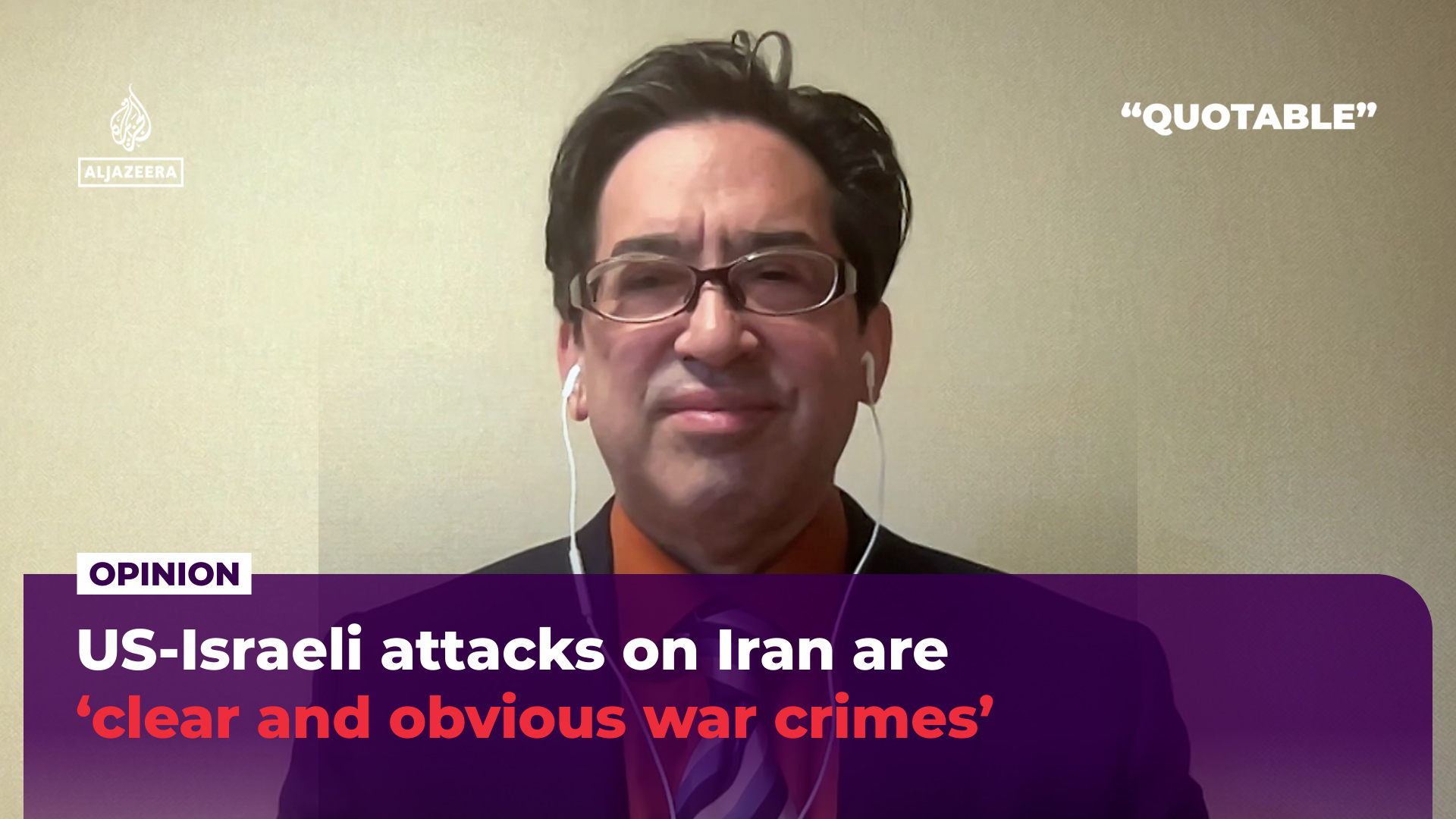 Serangan AS-Israel terhadap Iran adalah 'kejahatan perang yang jelas dan nyata'