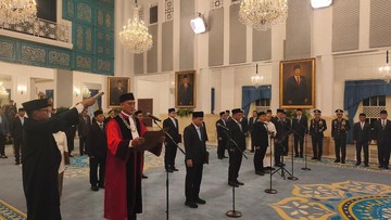 Ketua-Anggota Ombudsman Baru Ucap Sumpah Janji di Hadapan Prabowo