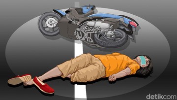 Gagal Nyalip, Pemotor di Bogor Tewas Terlindas Truk Boks