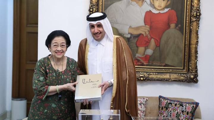 Megawati Didampingi Prananda Terima Kunjungan Dubes Qatar