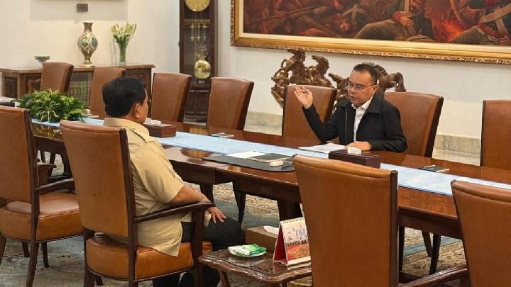 Prabowo Menerima Dasco di Istana Kepresidenan