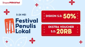 Shopee Festival Penulis Lokal 2026 Hadirkan Promo Spesial, Ini Detailnya