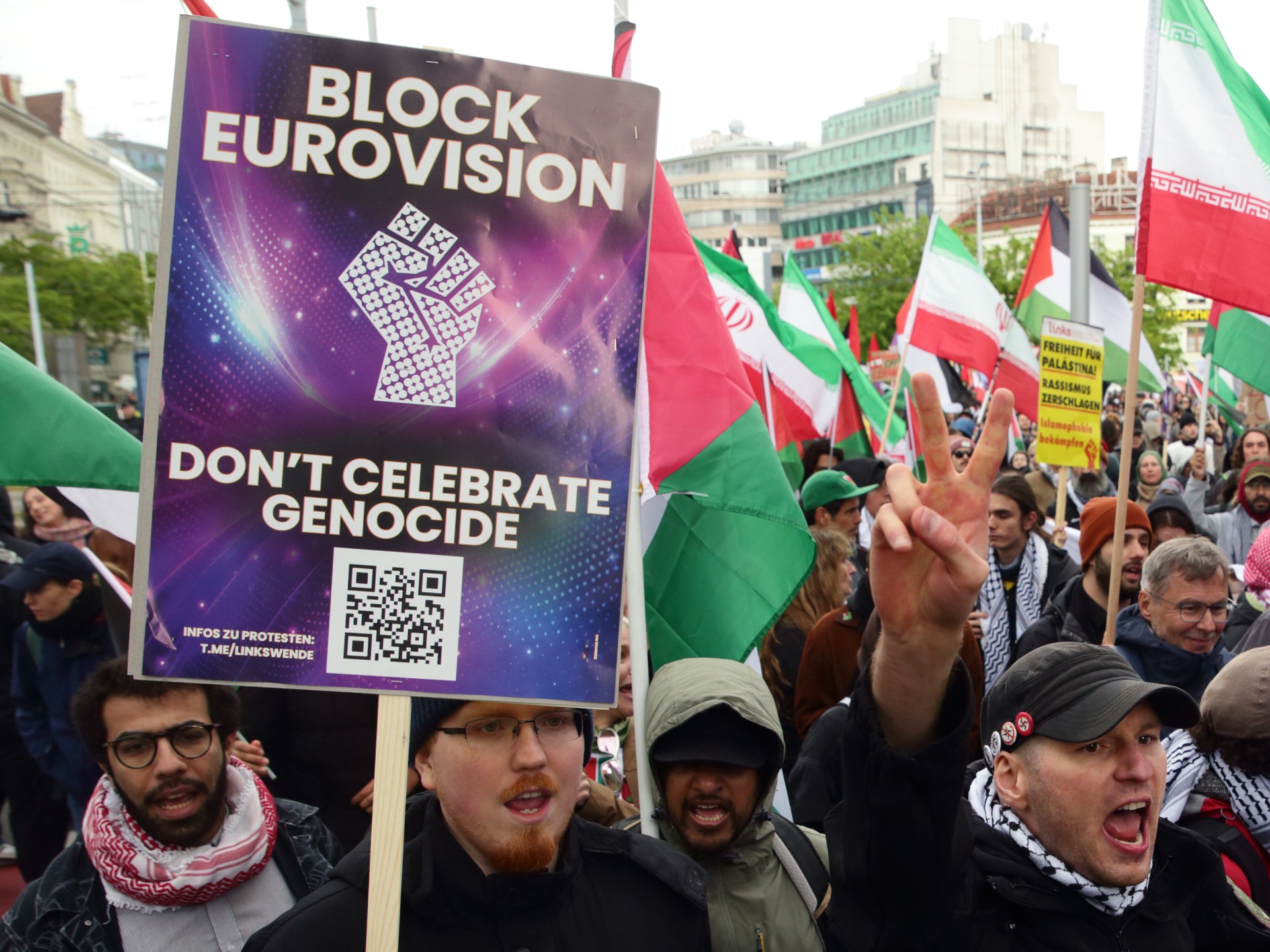 Final Eurovision melukiskan protes lima negara yang memboikot Israel