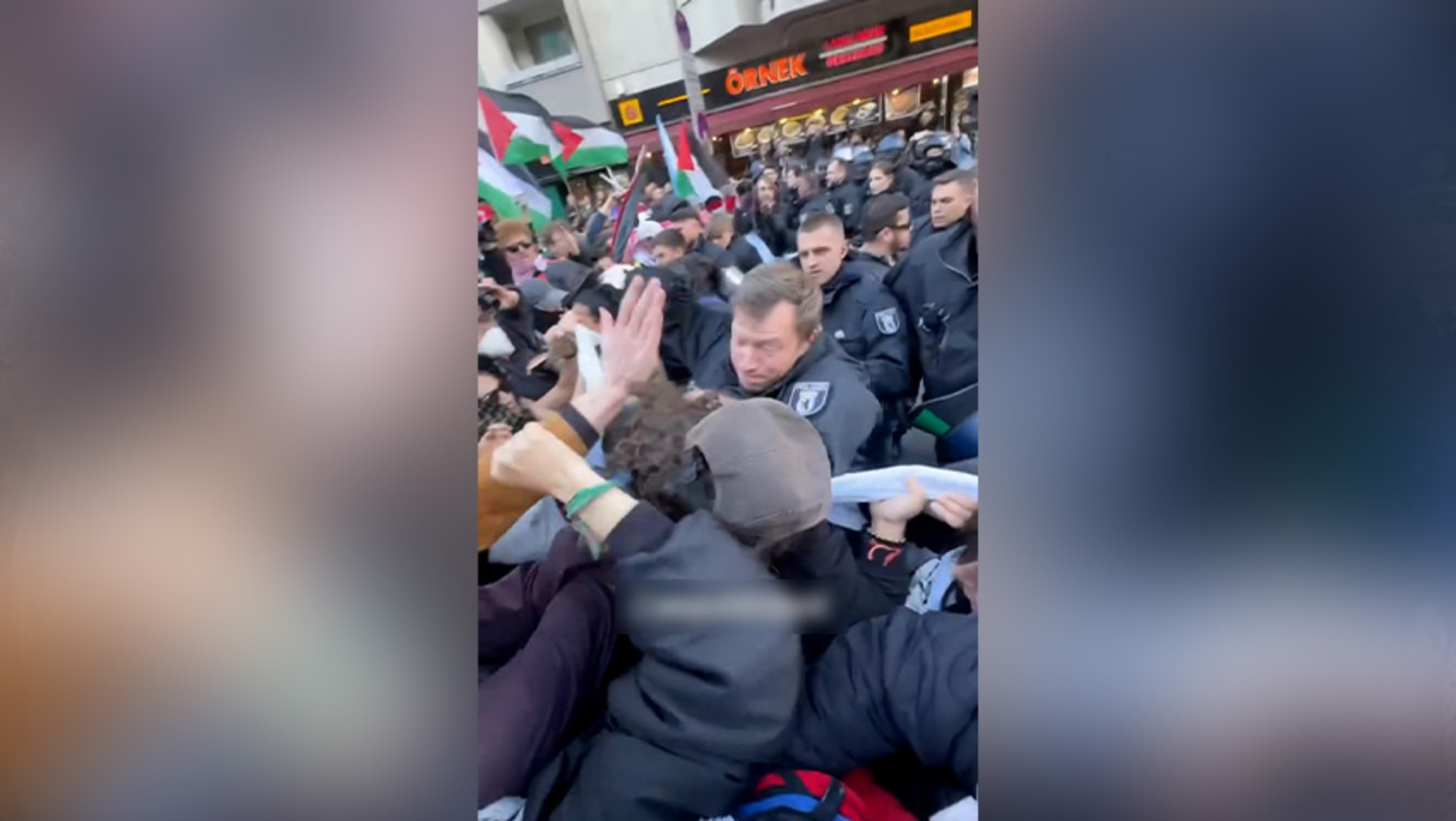 Polisi Jerman menyerang pengunjuk rasa pada unjuk rasa peringatan Nakba