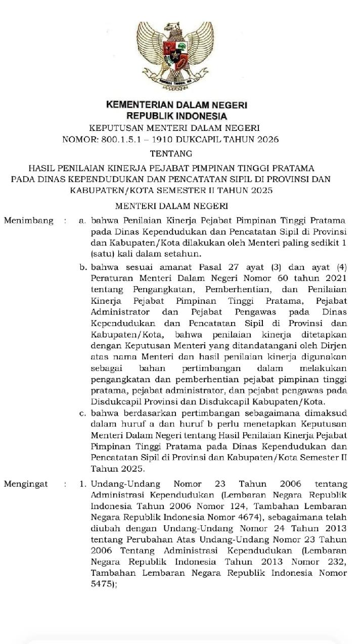 Raih Penilaian Sangat Baik, Wako Agung Terus Tingkatkan Pelayanan Disdukcapil Pekanbaru