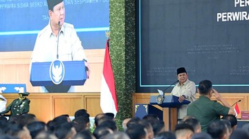 Pesan Prabowo saat Beri Taklimat di Depan 1.095 Perwira Siswa Seskoad