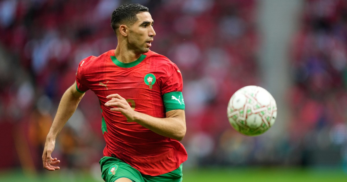 Hakimi memimpin sembilan pemain Maroko yang kembali dari Qatar 2022 di Piala Dunia