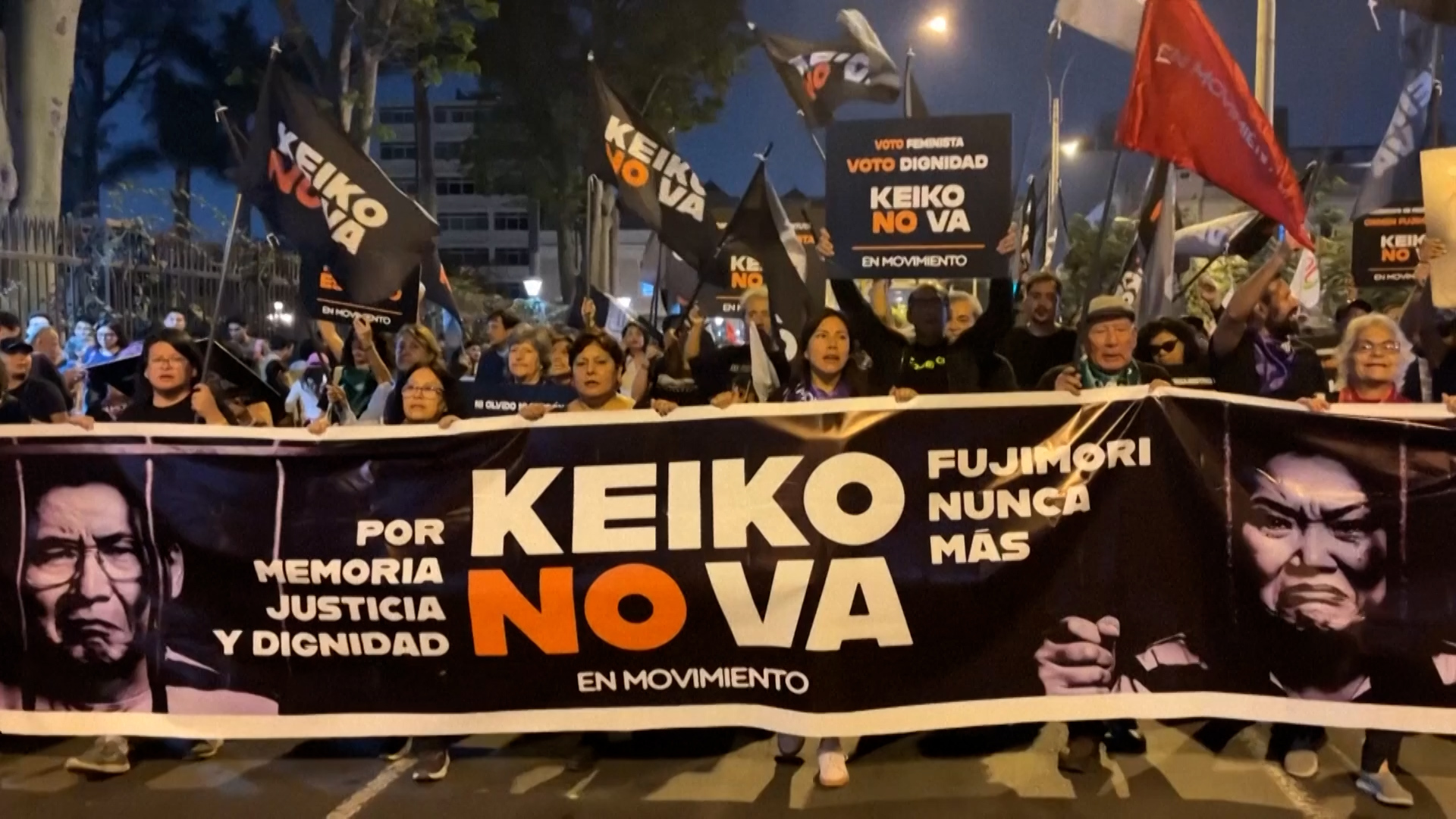 Ribuan orang di Peru memprotes pencalonan presiden Fujimori