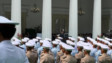 Prabowo Pimpin Upacara Hari Pancasila di Kemlu, Megawati Hadir