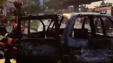 Mobil Terbakar di Tanah Sareal Bogor, Api Muncul dari Bawah Jok