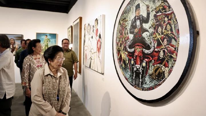 Peringati 125 Tahun Bung Karno, Megawati Resmikan Pameran