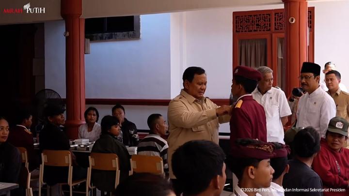 Prabowo ke Siswa SR: Jangankan Kamu, Saya Presiden Juga Sering Diejek
