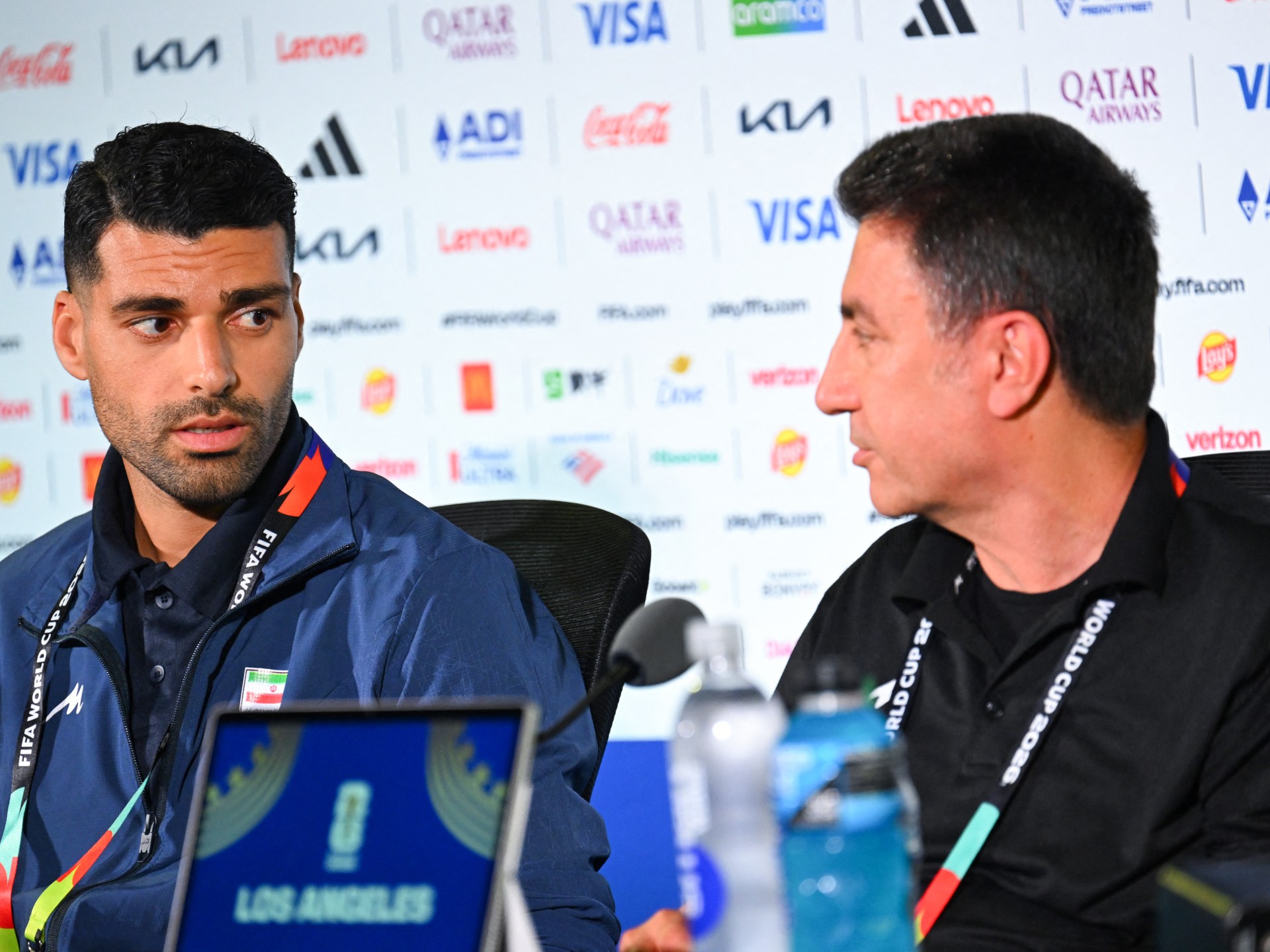 Ghalenoei dan Taremi dari Iran mengecam perlakuan AS saat tiba untuk pertandingan Piala Dunia