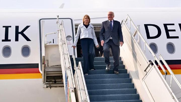 Presiden Jerman Steinmeier Tiba di Jakarta, akan Bertemu Prabowo