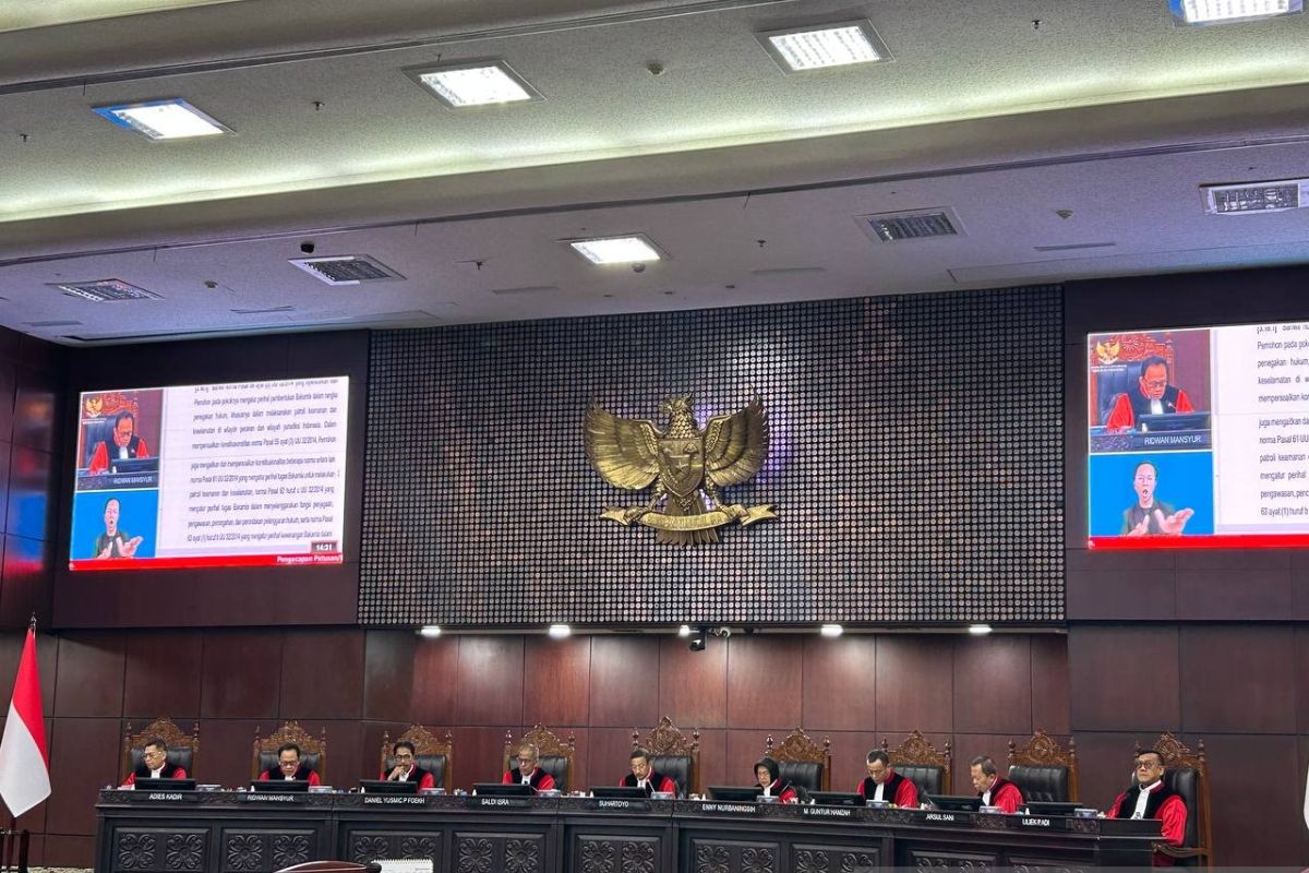 Siang ini MK putuskan 20 permohonan uji materiil undang-undang