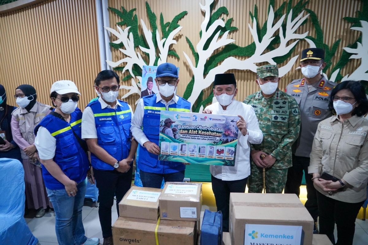 Kemenkes salurkan logistik perkuat respons asap karhutla Palangka Raya